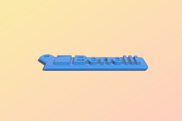 Benelli logo_ keyring | 3d print model