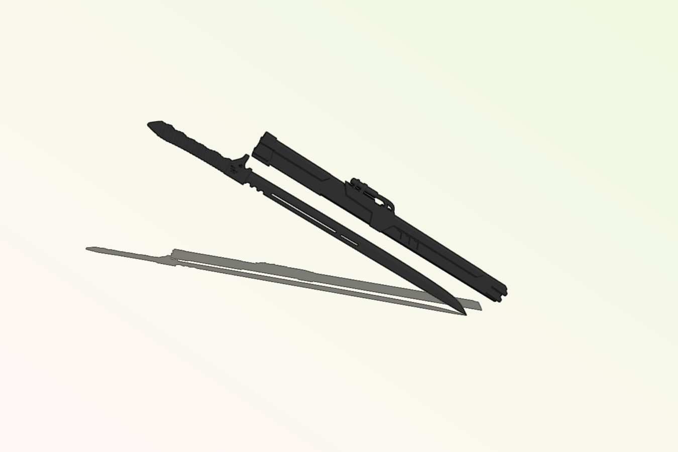 Soshiro Hoshina sword_katana with Sheath(kaiju no 8)