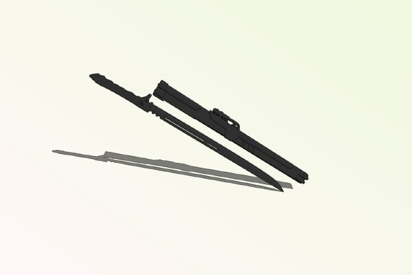 Soshiro Hoshina sword_katana with Sheath(kaiju no 8) | 3d print model