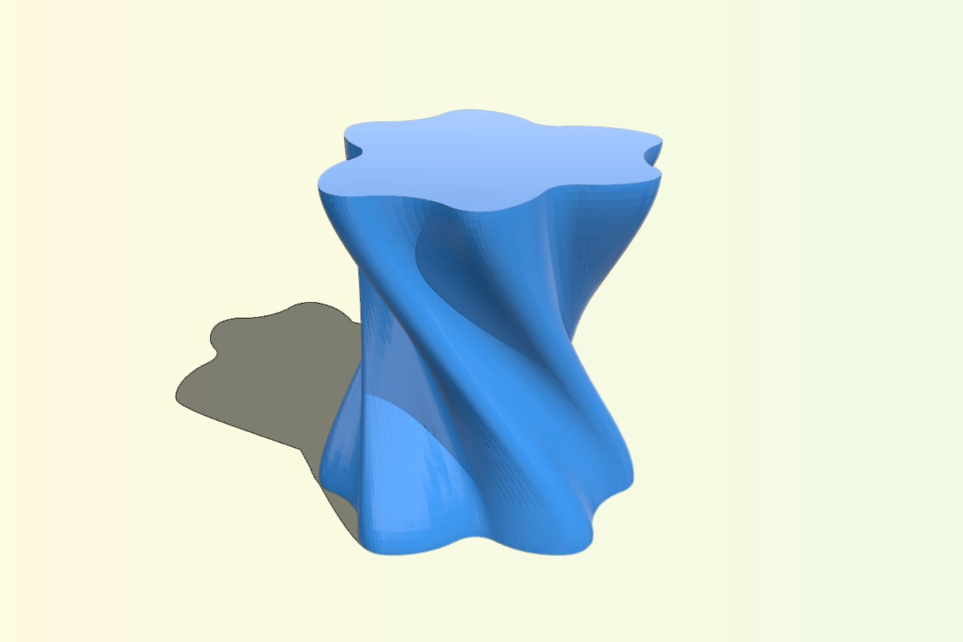 Twisted Floral Vase
