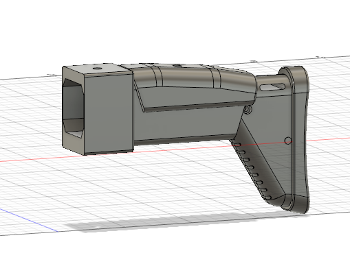 Nerf FN SCAR Stock | 3d print model