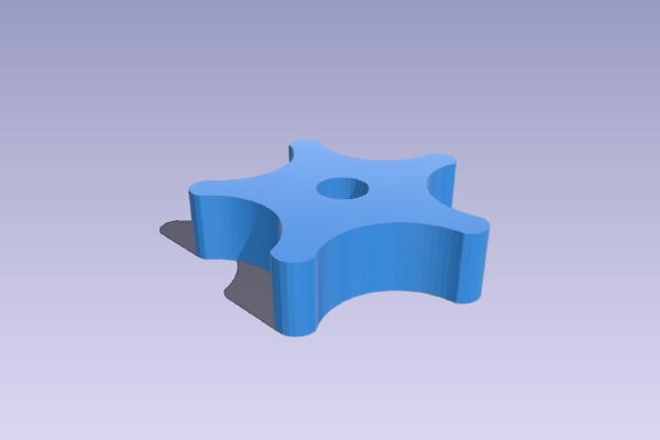 Parametric thumb nut | 3d print model