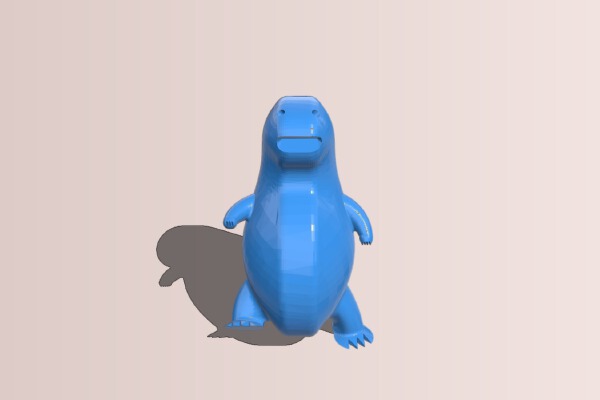 Chunky Dinosaur | 3d print model