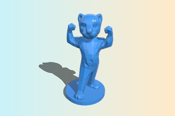 Cougar Mascot Figurine | 3d print model
