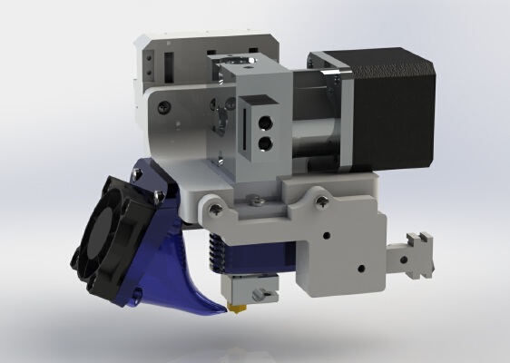 Prusa i3 X Carriage Adapter for Bulldog XL Extruder | 3d print model