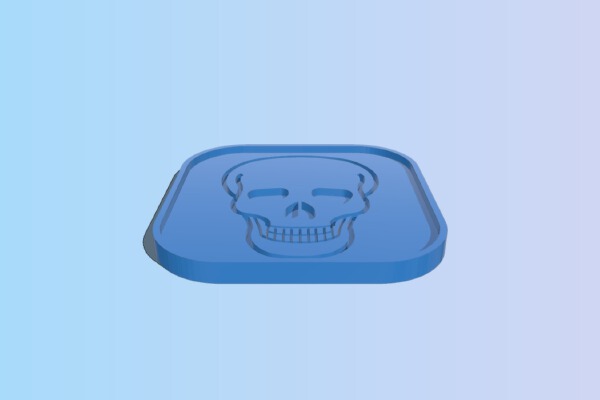 Fun Halloween Skull Coaster | 3d print model