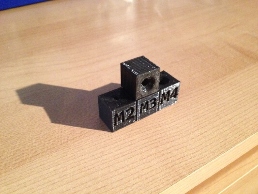 ISO Hole, Countersunk Sizer M2-M6 | 3d print model