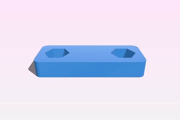 Orca 0.4x y-axis nut-trap. | 3d print model