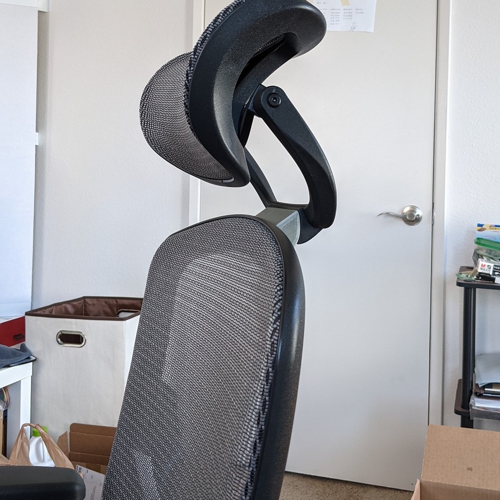 Headrest spacer for Staples Hyken chair