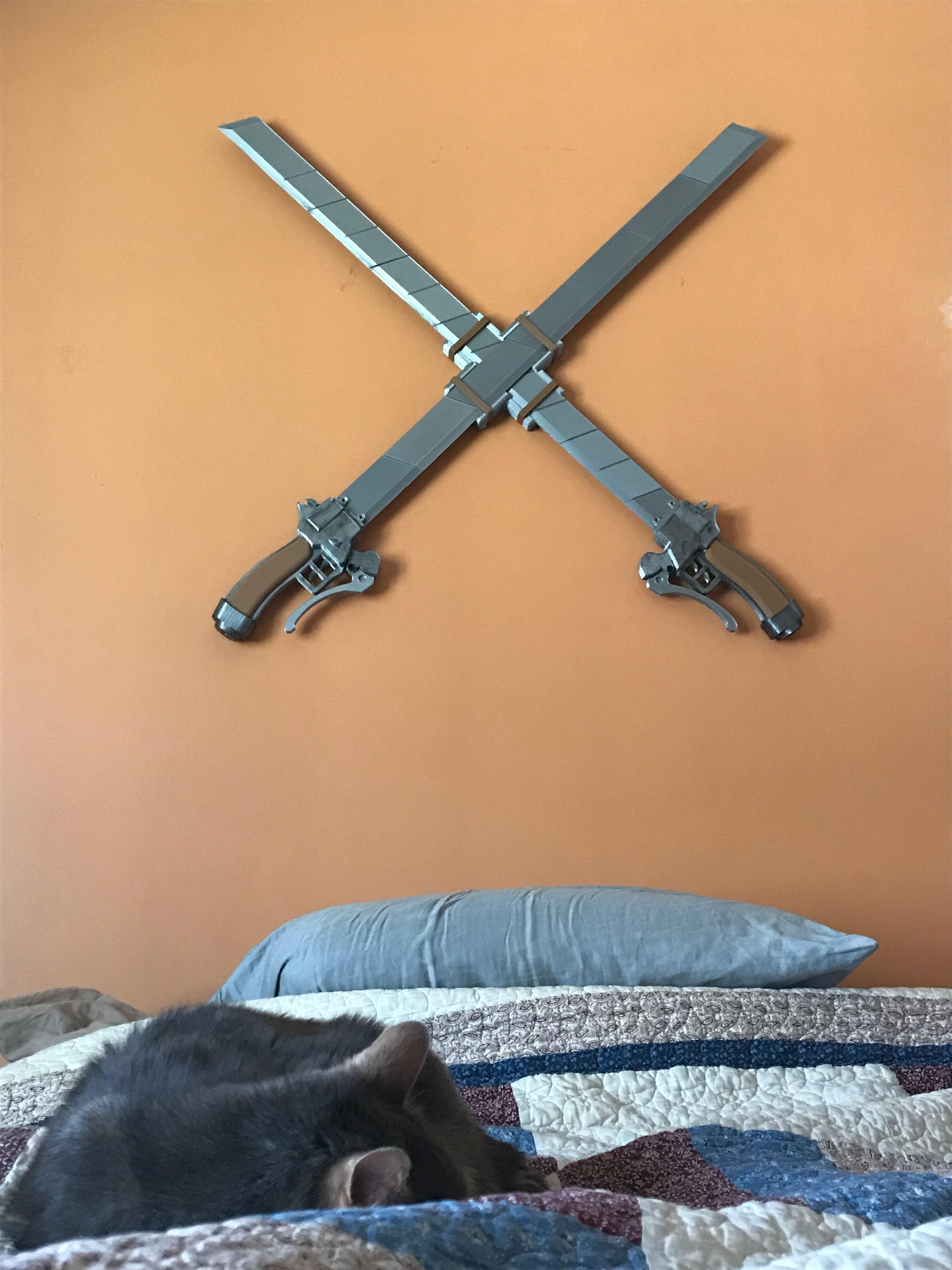 Attack on Titan sword wall mount