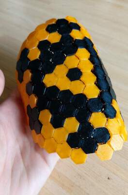 Hexagon Space Fabric (Dual Color Version) | 3d print model