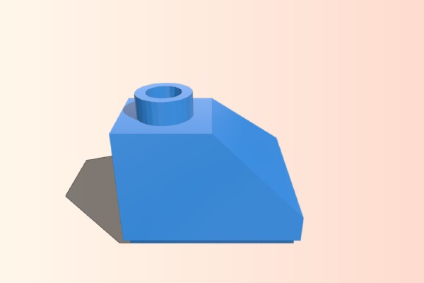 Lego Block Triangles Male and Female | 3d print model