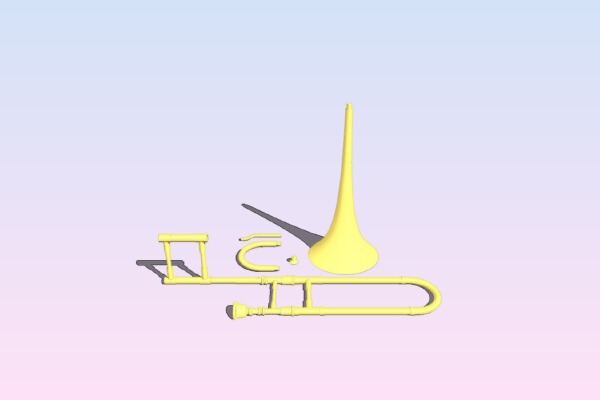 Trombone _ Decor | 3d print model