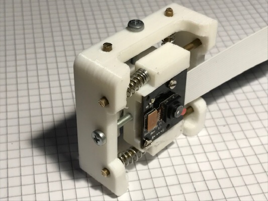 FabScanPi _ RaspiCam adjustable Camera Mounting | 3d print model