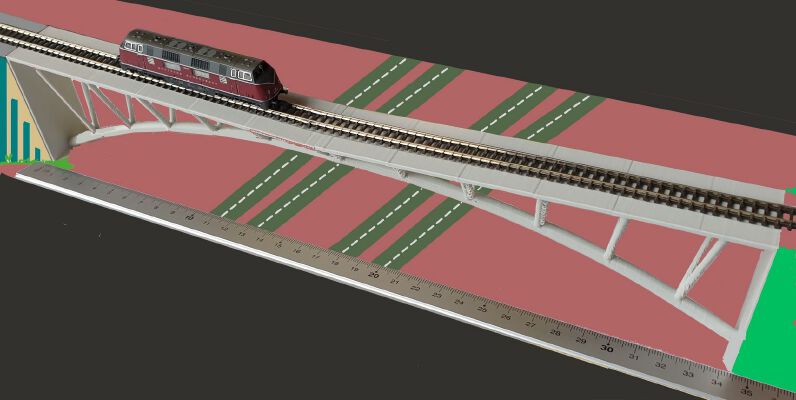 Design of miniature railroad layout (oriented Z-scale) | 3d print model