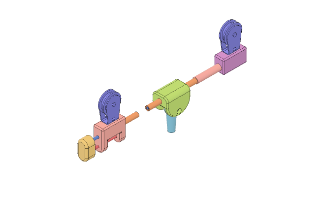 Kite Messenger, 8mm rod, single sail | 3d print model
