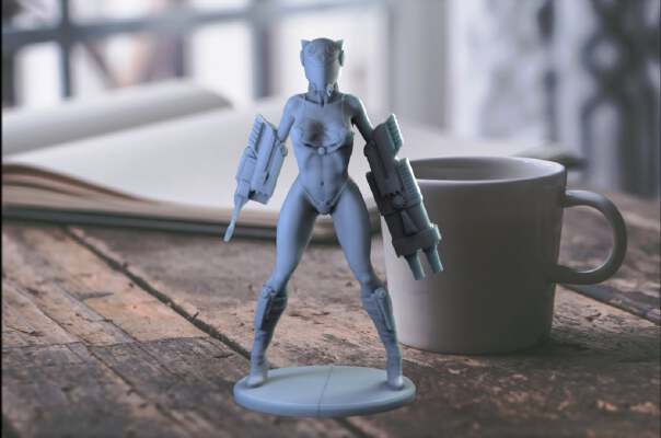 Gun & Rose | 3d print model