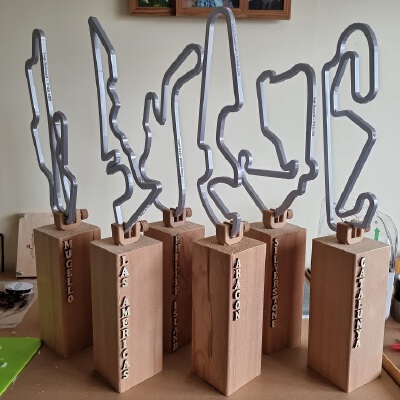 All MotoGP Tracks with details embossed | 3d print model