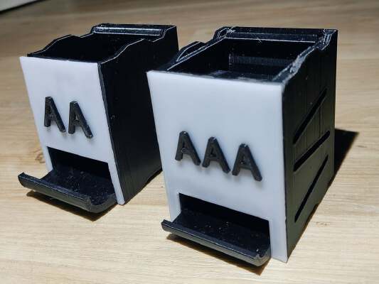 AA and AAA battery holder (no jam) | 3d print model