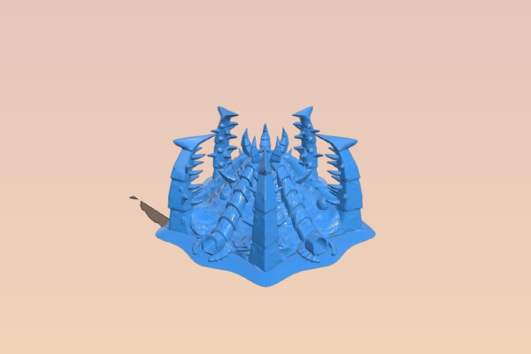 Zerg Hive  (now without inverted normals) | 3d print model