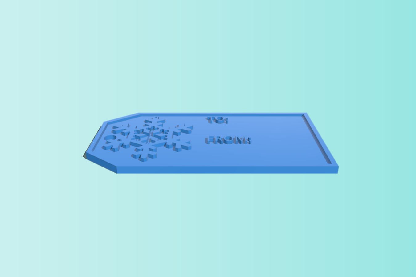 Snowflake Gift Tag