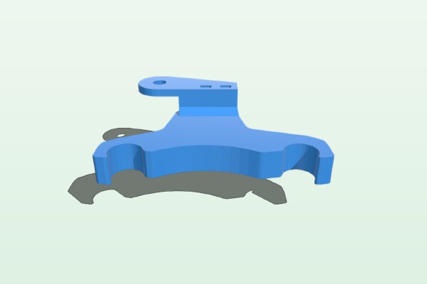 Ender 3 Universal_Carriage_cablechain_mount with offset | 3d print model