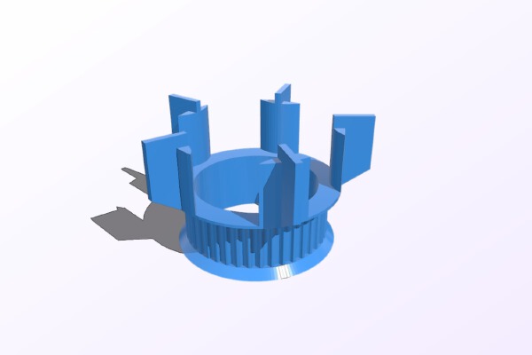 GT2 Pulley for Skate Wheel | 3d print model