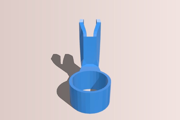 Bike light bracket 1-1_8 inch x 20mm headset spacer. | 3d print model