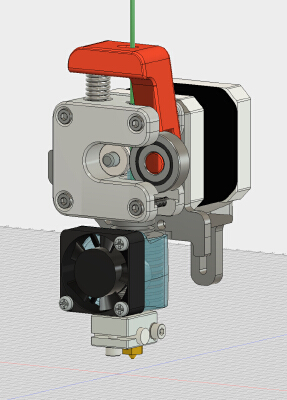 E3D v6 Direct Drive Mount for Solidoodle Press | 3d print model