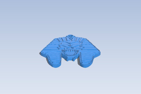 keychain Pharaoh Skull | 3d print model