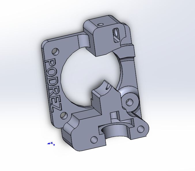 Direct Drive extruder rework for MK7 Gear, E3D v6 head