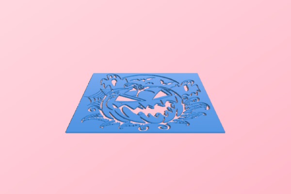 Halloween stencil 2 | 3d print model