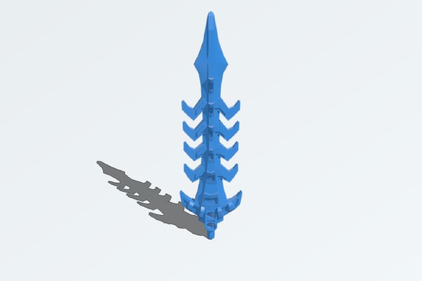 Tuyet's Barbed Broadsword | 3d print model