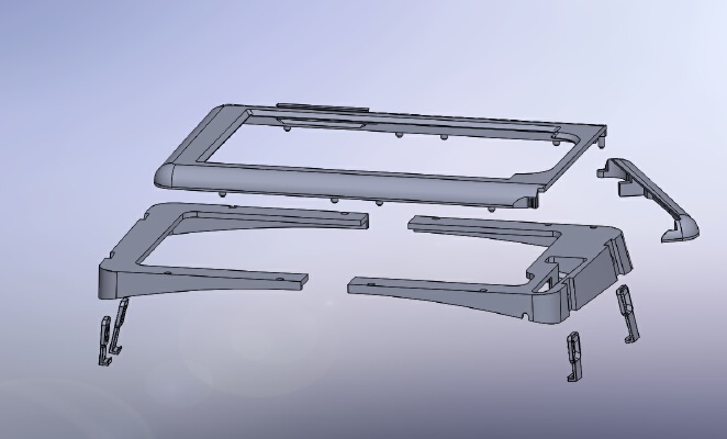 Subaru Legacy adapter bracket for Samsung Galaxy 8" | 3d print model