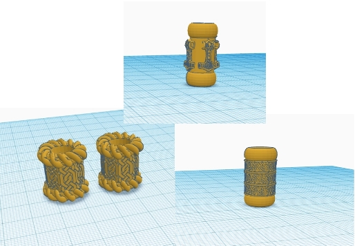 Celtic Beard Ring(s) | 3d print model