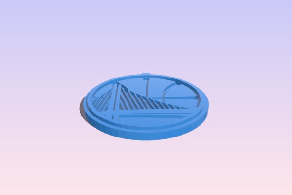 Golden State Warriors Logo | 3d print model