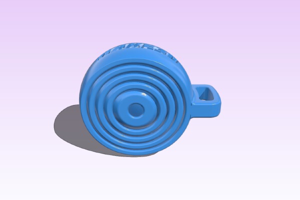 Gyroscopic keychain | 3d print model