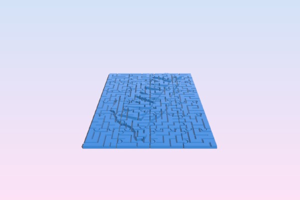 Maze and Puzzle: Taiwan | 3d print model