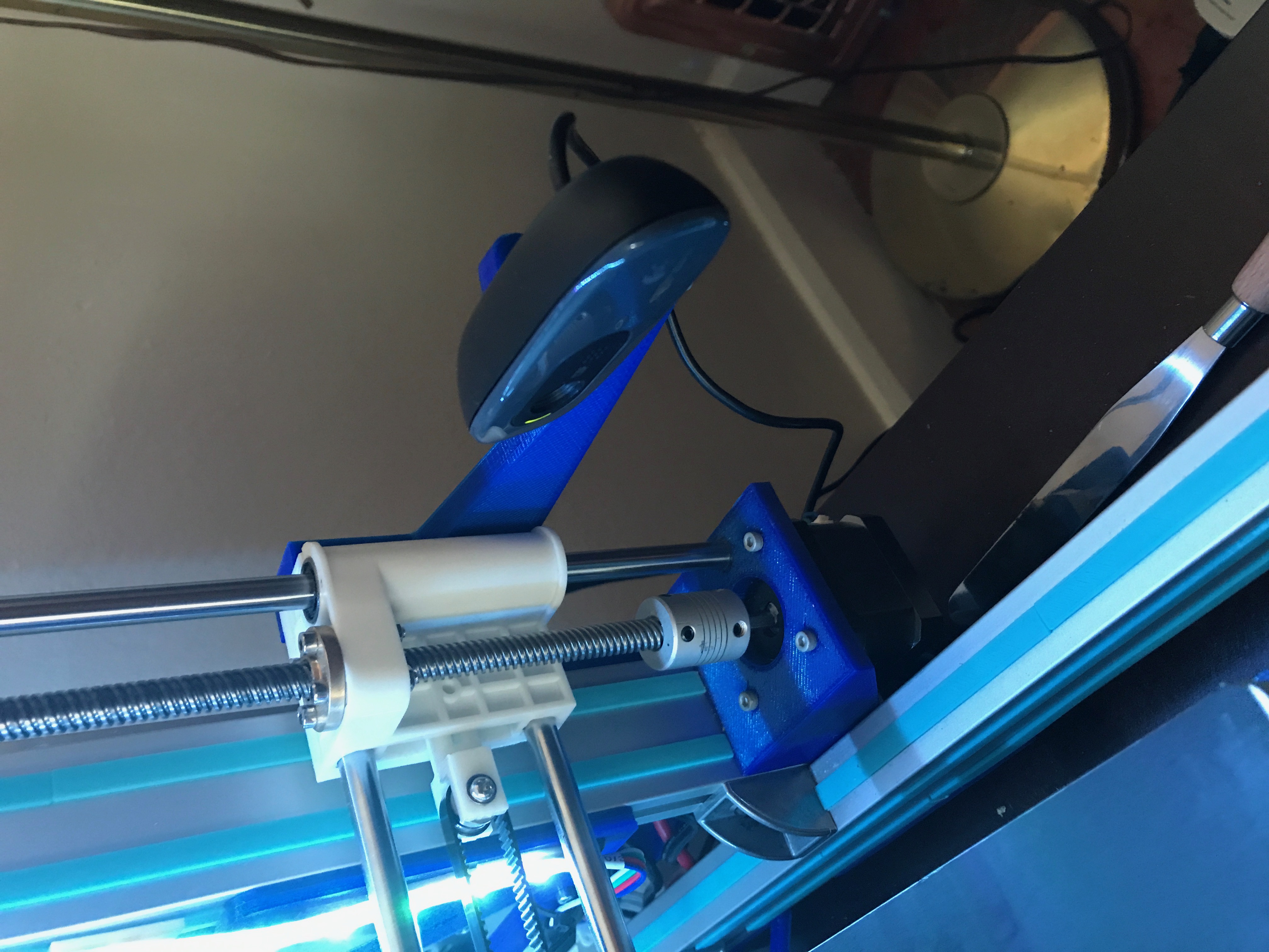 Anet A8 X-Axis belt tensioner with Logitech C270 Camera Mount