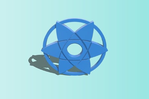 Mangekyo Sharingan Fidget Spinner | 3d print model