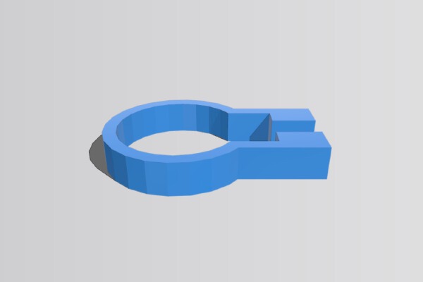 Vacuum tube clip holder for IW-18_IV-18 VFD | 3d print model