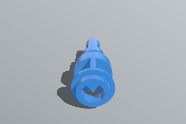 Jedi Crusader Pendant Crystal Socket | 3d print model