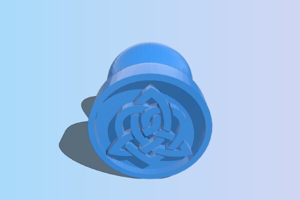 Celtic Love Knot Stamp | 3d print model