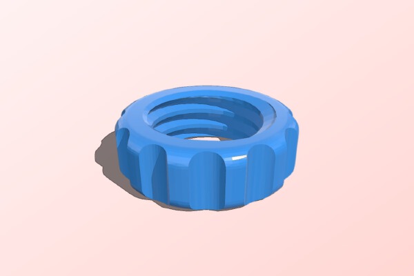 CatEye Light Strap Twist Ring | 3d print model