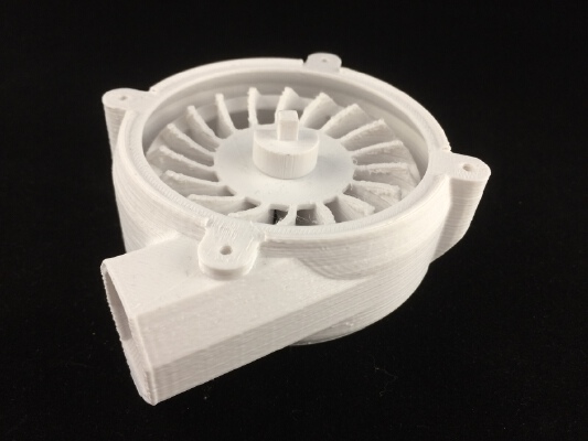 Turbine ventilateur une impression - one print turbine fan | 3d print model