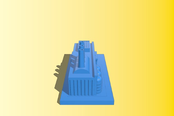GreebleCity Industry: Car Factory | 3d print model