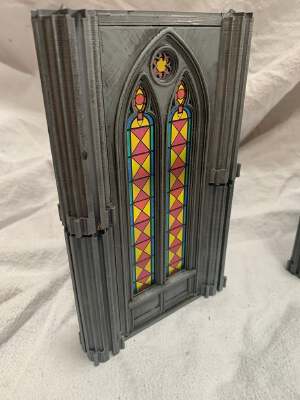 Wall _w 2 Windows 3 by 8 '' | 3d print model