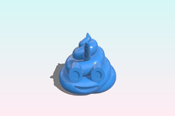 Unicorn Poop Emoji | 3d print model