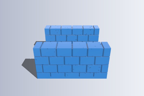 OpenForge 2.0 Cut Stone Corridor Half Walls | 3d print model