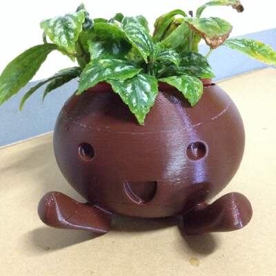 Oddish High Poly Planter ovo ver. | 3d print model